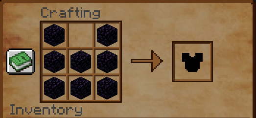 Obsidian armorit harniska - resepti