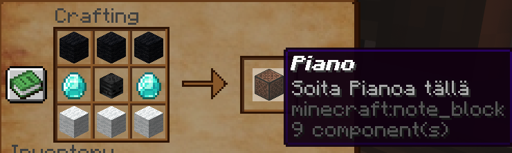 Piano - resepti
